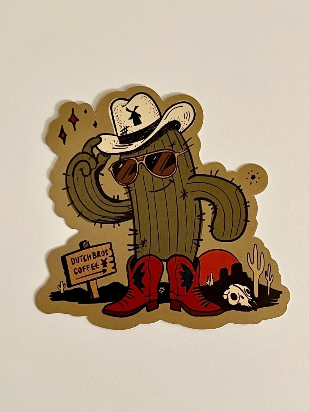 Dutch Bros 2026 Cactus Cowboy Sticker